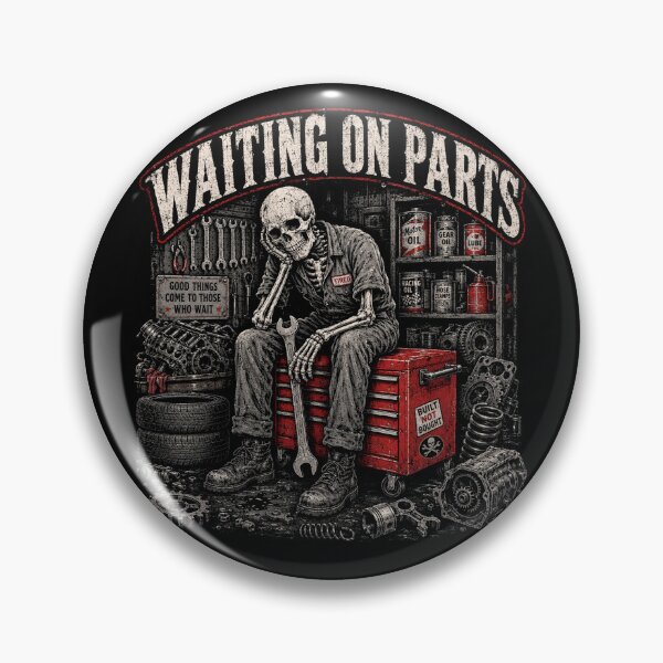 Item preview, Funny Waiting On Parts Mechanic Skeleton Auto Repair Life designed and sold by will freed18.