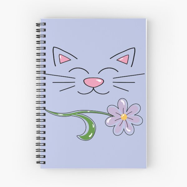 Item preview, Happiness. Smiling cat face and flower designed and sold by ZorianArt.