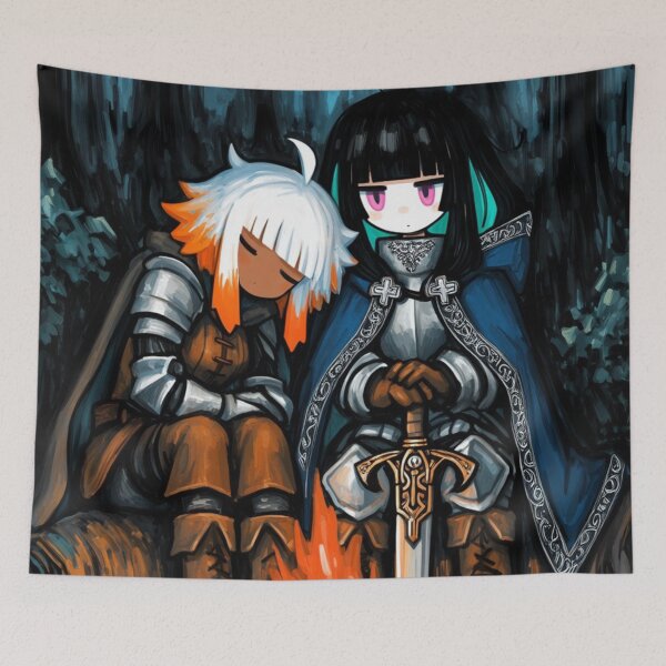 Item preview, Lesbian knight and her squire designed and sold by The King's general goods.