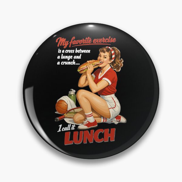 Item preview, Retro Pin-Up Fitness Lunch: Fun Sports Design designed and sold by Pineapple-Tree.