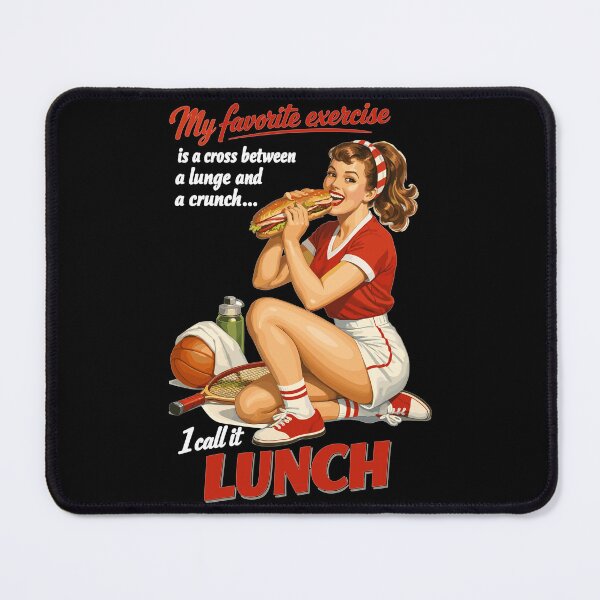 Item preview, Retro Pin-Up Fitness Lunch: Fun Sports Design designed and sold by Pineapple-Tree.
