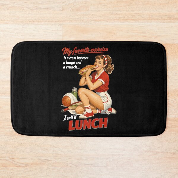Item preview, Retro Pin-Up Fitness Lunch: Fun Sports Design designed and sold by Pineapple-Tree.