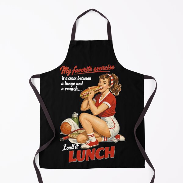 Item preview, Retro Pin-Up Fitness Lunch: Fun Sports Design designed and sold by Pineapple-Tree.