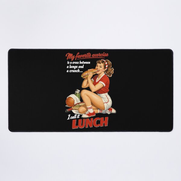 Item preview, Retro Pin-Up Fitness Lunch: Fun Sports Design designed and sold by Pineapple-Tree.
