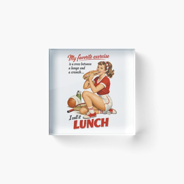 Item preview, Retro Pin-Up Fitness Lunch: Fun Sports Design designed and sold by Pineapple-Tree.
