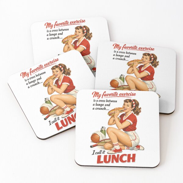 Item preview, Retro Pin-Up Fitness Lunch: Fun Sports Design designed and sold by Pineapple-Tree.
