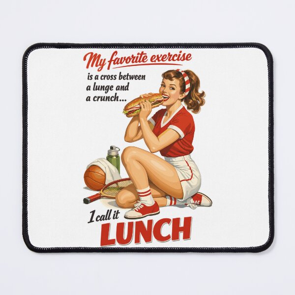Item preview, Retro Pin-Up Fitness Lunch: Fun Sports Design designed and sold by Pineapple-Tree.