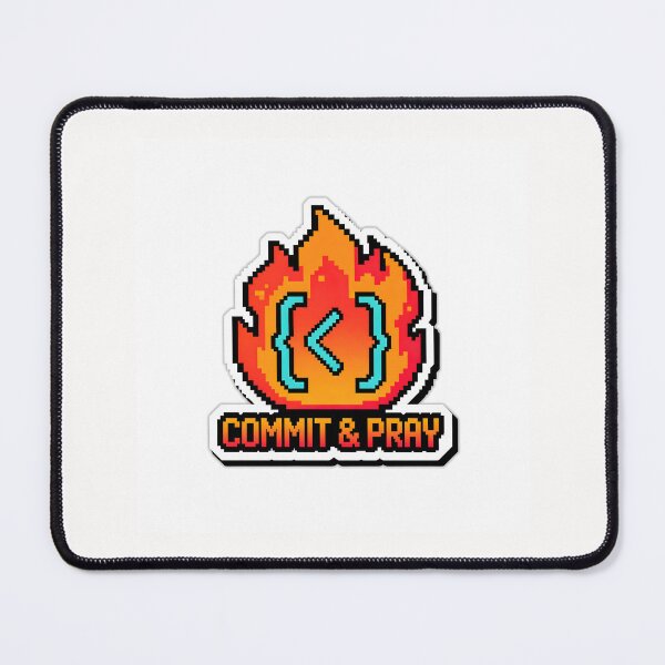 Item preview, Git Commit Code On Fire Programmer Burnout Sticker designed and sold by yanejoy.