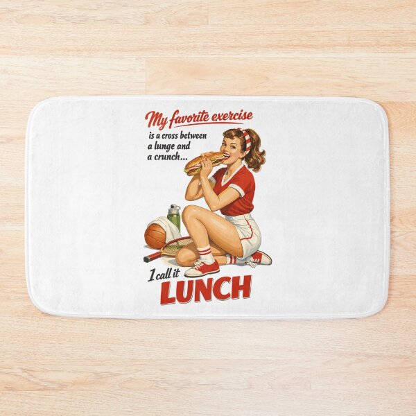 Item preview, Retro Pin-Up Fitness Lunch: Fun Sports Design designed and sold by Pineapple-Tree.