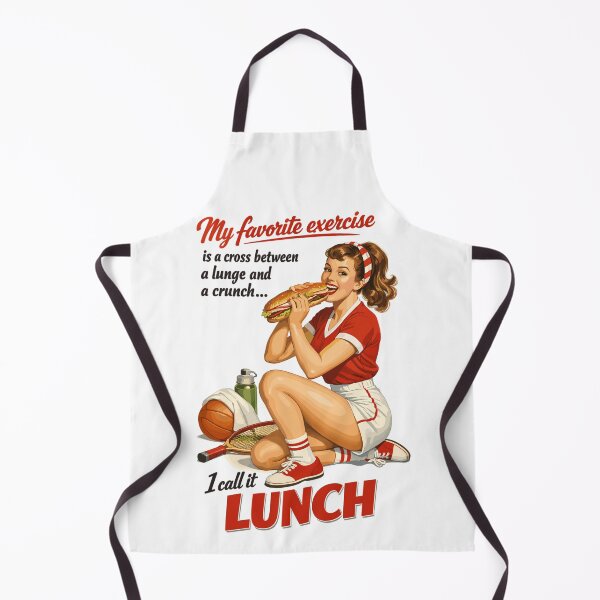 Item preview, Retro Pin-Up Fitness Lunch: Fun Sports Design designed and sold by Pineapple-Tree.