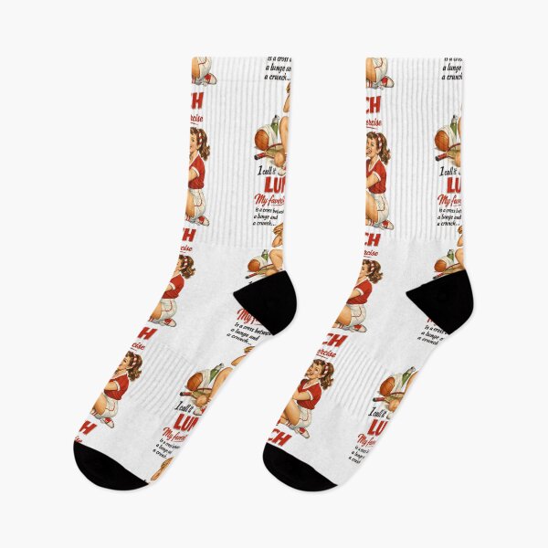 Item preview, Retro Pin-Up Fitness Lunch: Fun Sports Design designed and sold by Pineapple-Tree.