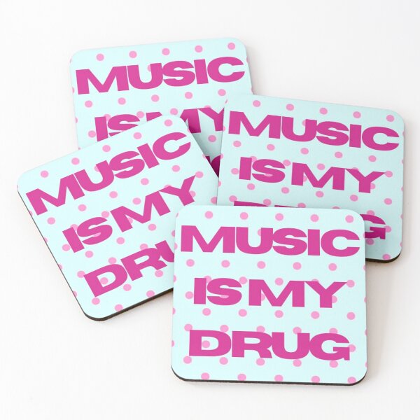 Item preview, Music is my drug (pink & blue) designed and sold by alleycatt111.