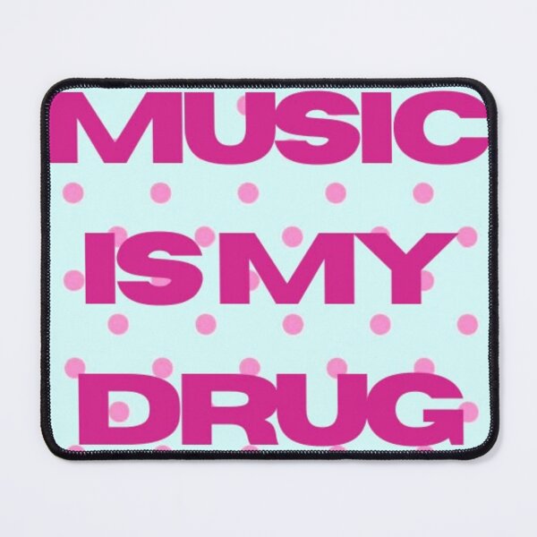 Item preview, Music is my drug (pink & blue) designed and sold by alleycatt111.