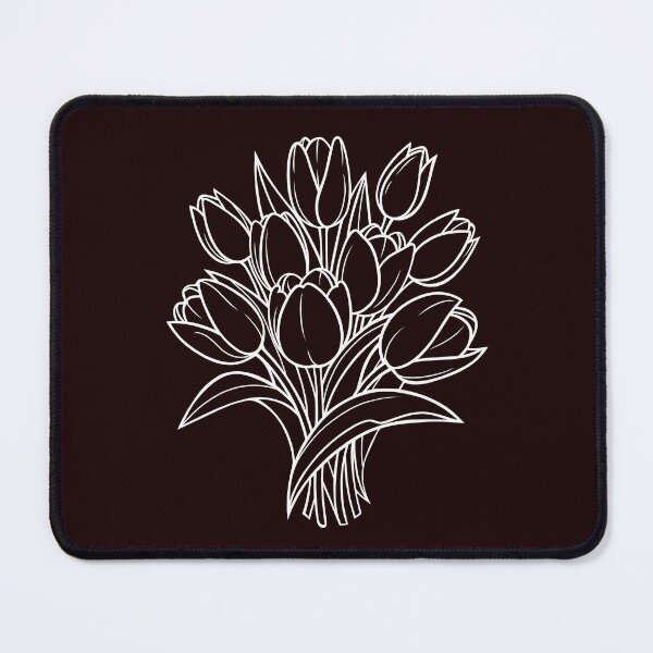Item preview, Elegant Tulip Bouquet Line Art Illustration designed and sold by ArtPer-design.