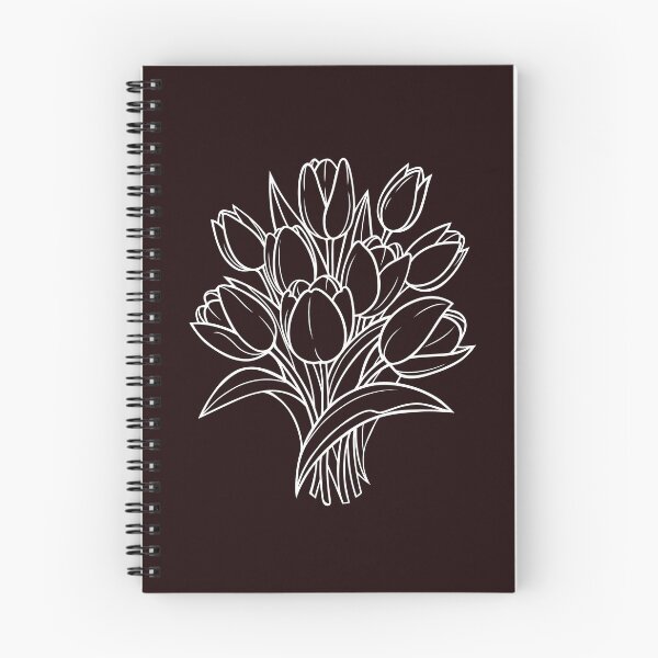 Item preview, Elegant Tulip Bouquet Line Art Illustration designed and sold by ArtPer-design.
