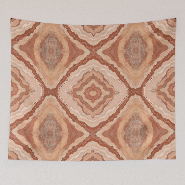 Item preview, Terracotta Agate Wave Minimalist Boho Seamless Pattern designed and sold by Witsnu7356.