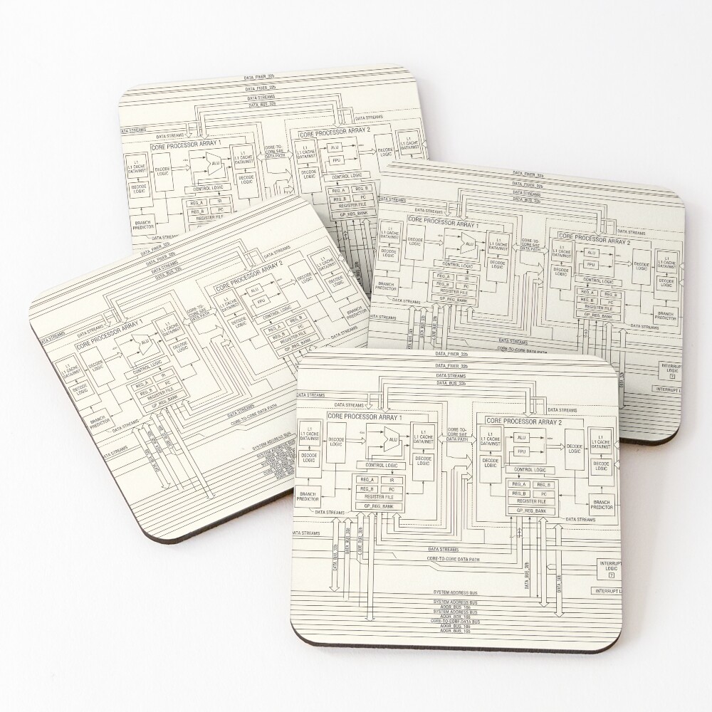Item preview, Coasters (Set of 4) designed and sold by TechBro67.