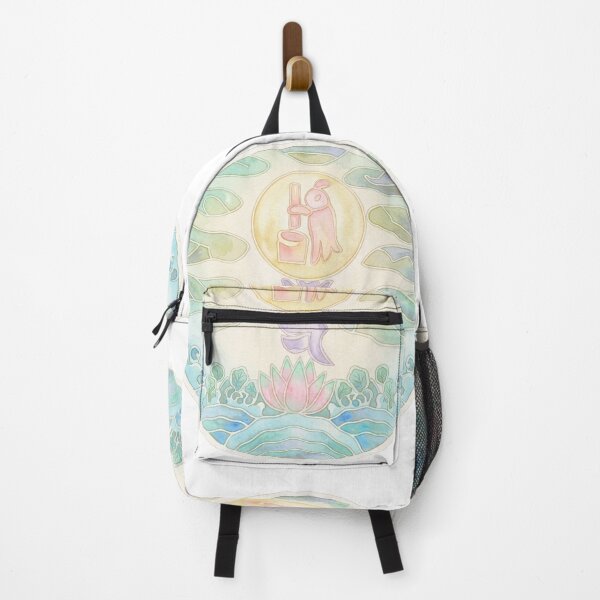 Item preview, Korean Traditional Pastel Lotus Circle Watercolor Pattern designed and sold by Yiruda-Art.