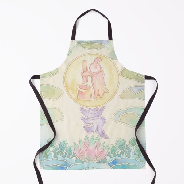 Item preview, Korean Traditional Pastel Lotus Circle Watercolor Pattern designed and sold by Yiruda-Art.
