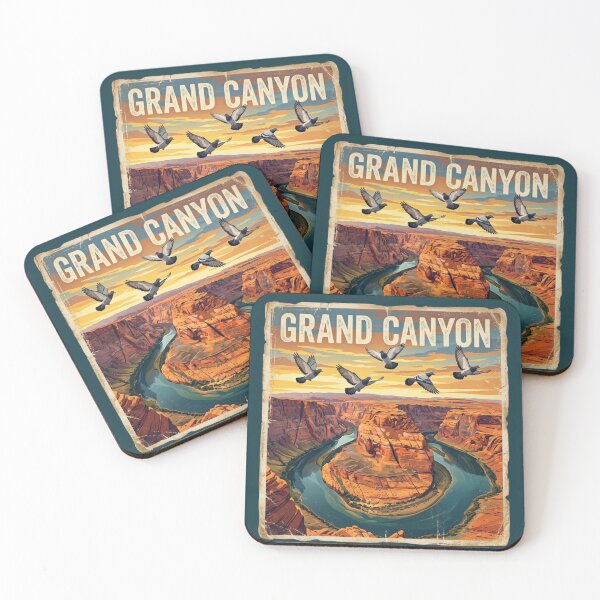Item preview, Grand Canyon Pigeon Vintage Travel Poster designed and sold by azule1.