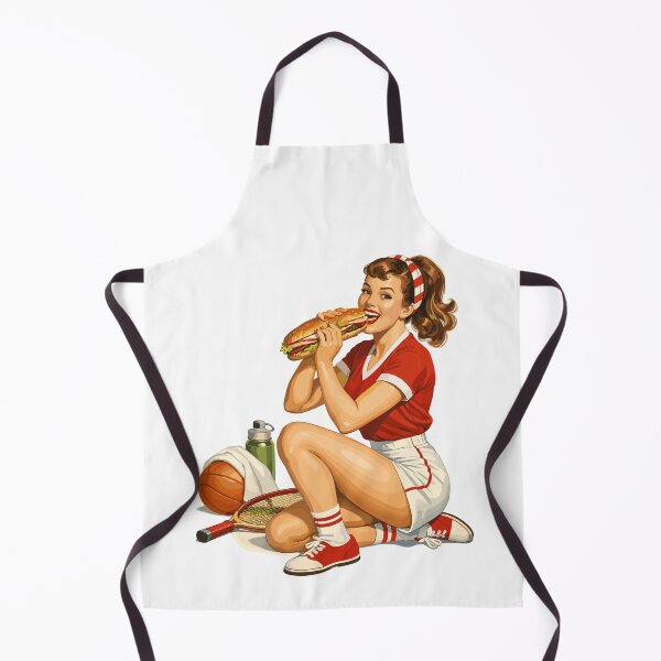 Item preview, Retro Pin-Up Sport Lunch: Fun Eater Design designed and sold by Pineapple-Tree.
