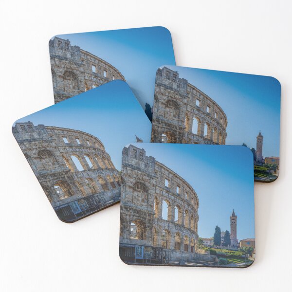 Item preview, Roman Amphitheater and Church Tower in Pula, Croatia designed and sold by Viv Thompson Photography .
