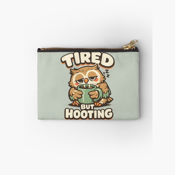Item preview, Tired But Hooting Funny Sleepy Owl Design | Cute Coffee Lover and Exhaustion Humor Gift designed and sold by  Artistry in Motion by MADsrecreation.