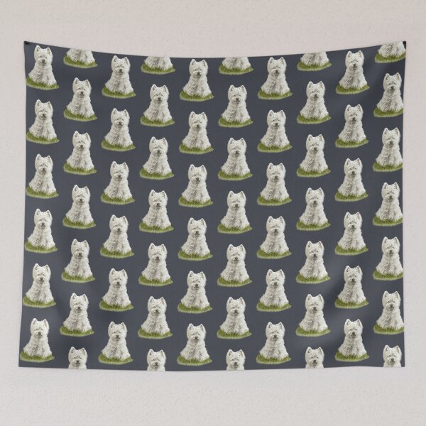 Item preview, West Highland White Terrier Original Freehand Illustration, DOG designed and sold by JoyfulWhimsy.