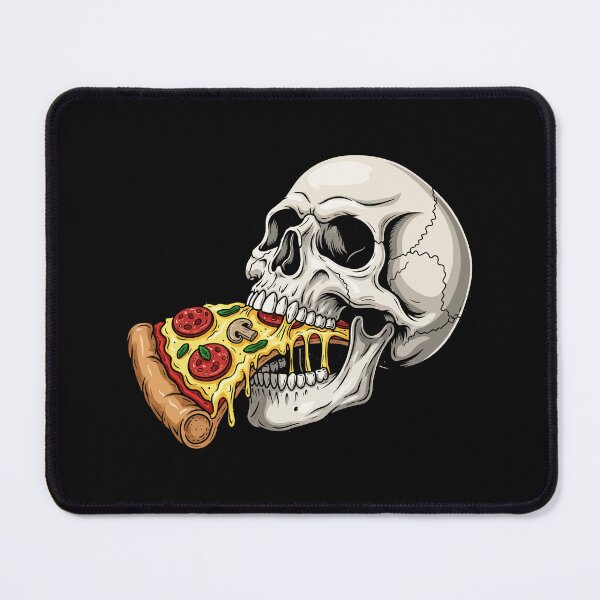 Item preview, Skull Eating Pizza Slice Edgy Halloween Streetwear designed and sold by Amir Faysal.