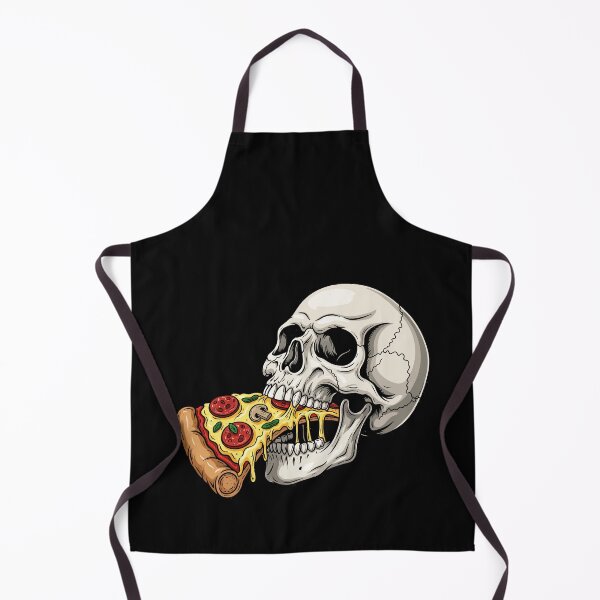 Item preview, Skull Eating Pizza Slice Edgy Halloween Streetwear designed and sold by Amir Faysal.