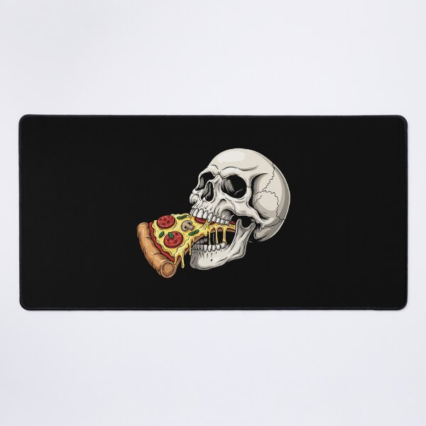 Item preview, Skull Eating Pizza Slice Edgy Halloween Streetwear designed and sold by Amir Faysal.