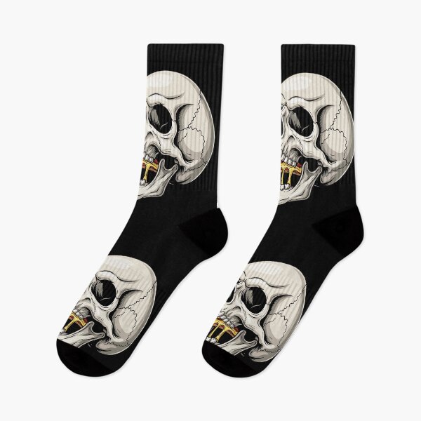 Item preview, Skull Eating Pizza Slice Edgy Halloween Streetwear designed and sold by Amir Faysal.