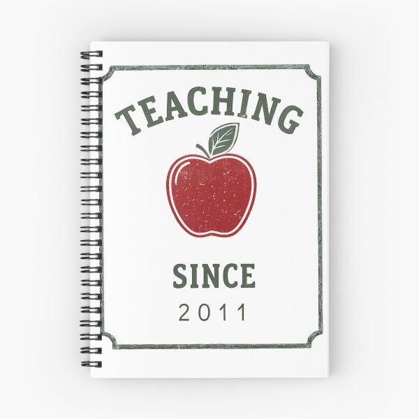 Item preview, Teaching Since 2011 Vintage Apple Badge Teacher designed and sold by Worn & Witty.