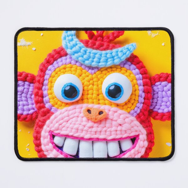 Item preview, Cute Knitted Purple Monkey Cartoon 3 designed and sold by canvahub.