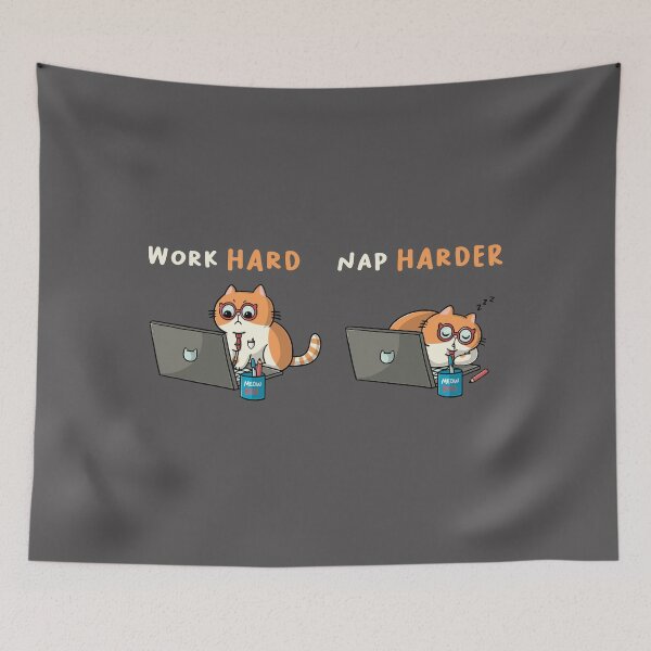 Item preview, Work hard nap harder designed and sold by Freecheese.