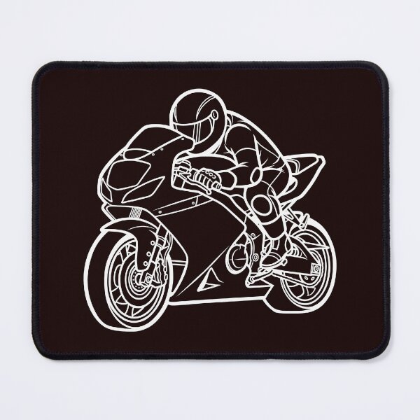Item preview, Sport Motorcycle Rider Line Art Illustration designed and sold by ArtPer-design.