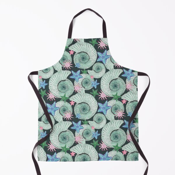 Item preview, Ammonite Garden – Hawthorne Green Ocean Pattern designed and sold by Piret Victoria Ribas.