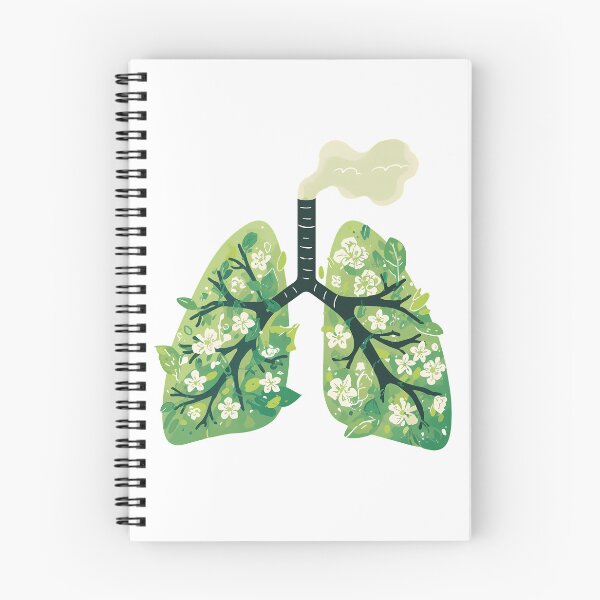 Item preview, Floral Lungs Organic Anatomy Smoking Trachea Leaves Flower Nature Streetwear Graphic designed and sold by DesignArtist.ia.