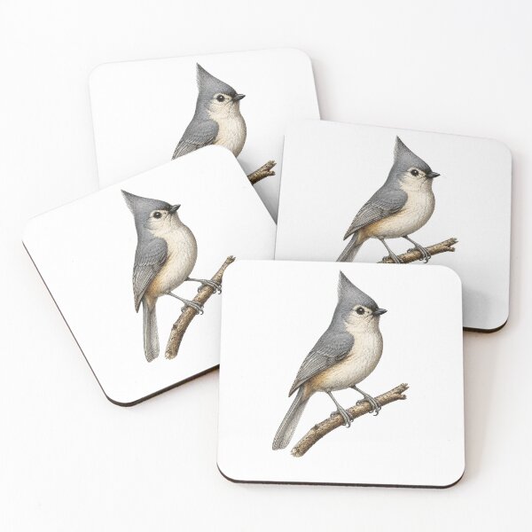Item preview, Tufted Titmouse Woodland Bird designed and sold by KrungiT Design .