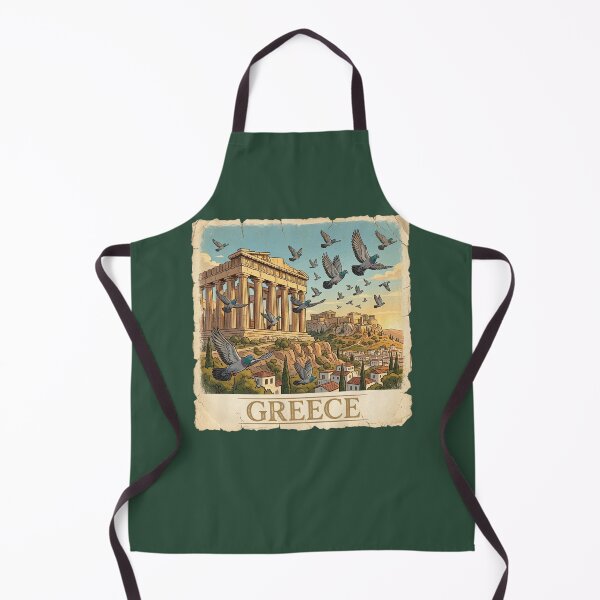 Item preview, Greece Pigeon Vintage Travel Poster designed and sold by azule1.
