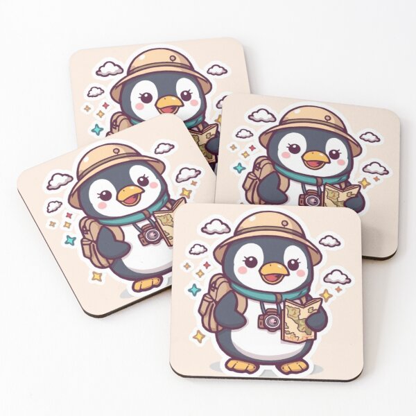 Item preview, Cute Penguin Backpacker Sticker | Kawaii Travel Penguin Adventure Gift designed and sold by Stylestickers55.