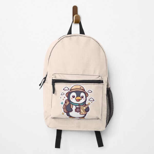 Item preview, Cute Penguin Backpacker Sticker | Kawaii Travel Penguin Adventure Gift designed and sold by Stylestickers55.