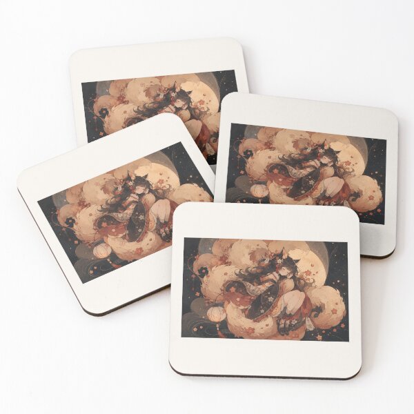 Item preview, Mystical Kitsune Fox Spirit Anime Art designed and sold by SprinkleShades.