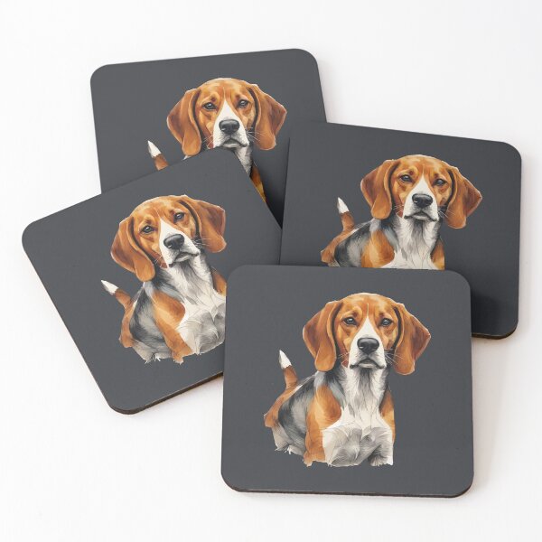 Item preview, Geometric Beagle - Modern Pet Art designed and sold by Tklezardesigns.