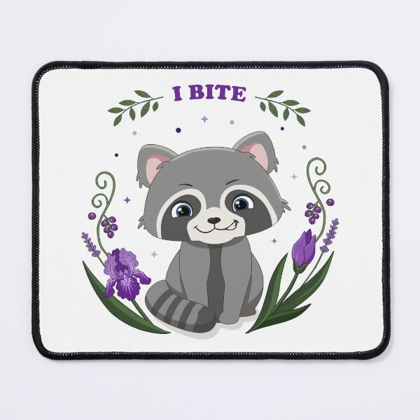 Item preview, Whimsy Woodland Raccoon -I Bite (Iris eddition) designed and sold by MascarenoM.