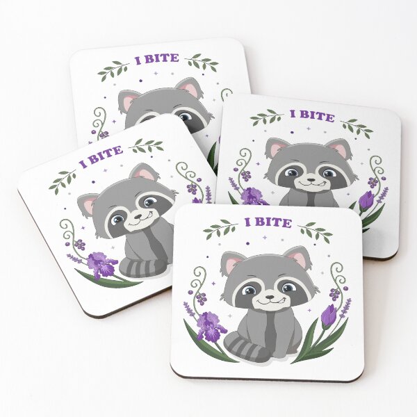 Item preview, Whimsy Woodland Raccoon -I Bite (Iris eddition) designed and sold by MascarenoM.