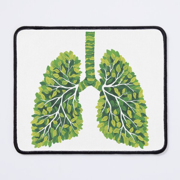 Item preview, Green Leaves Lungs Vintage Botanical Anatomy Nature Forest Streetwear Graphic designed and sold by DesignArtist.ia.