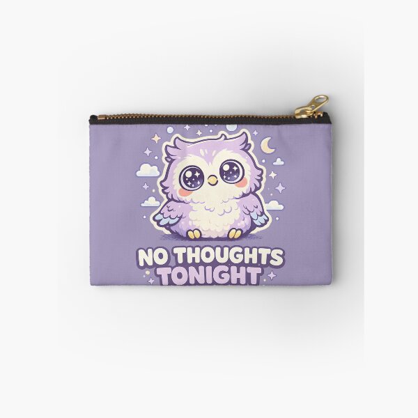 Item preview, No Thoughts Tonight Cute Kawaii Owl Design | Funny Empty Brain Introvert Meme designed and sold by  Artistry in Motion by MADsrecreation.