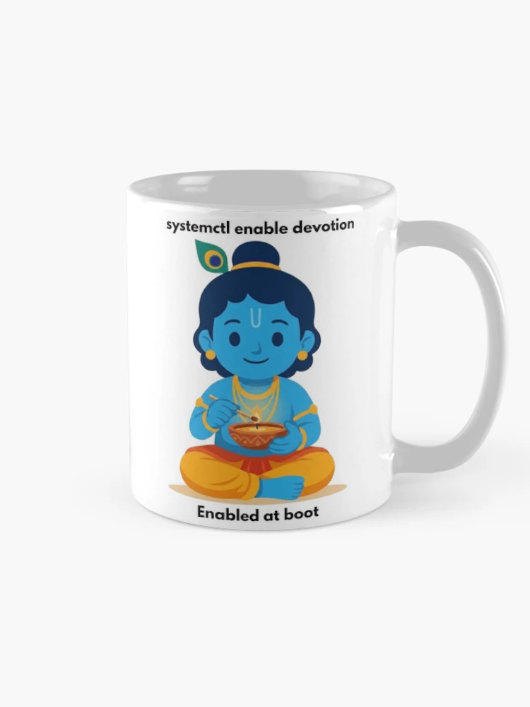 Thumbnail 3 of 6, Coffee Mug, systemctl enable devotion | Linux Developer Sticker | Tech Humor designed and sold by BhaktiByte.