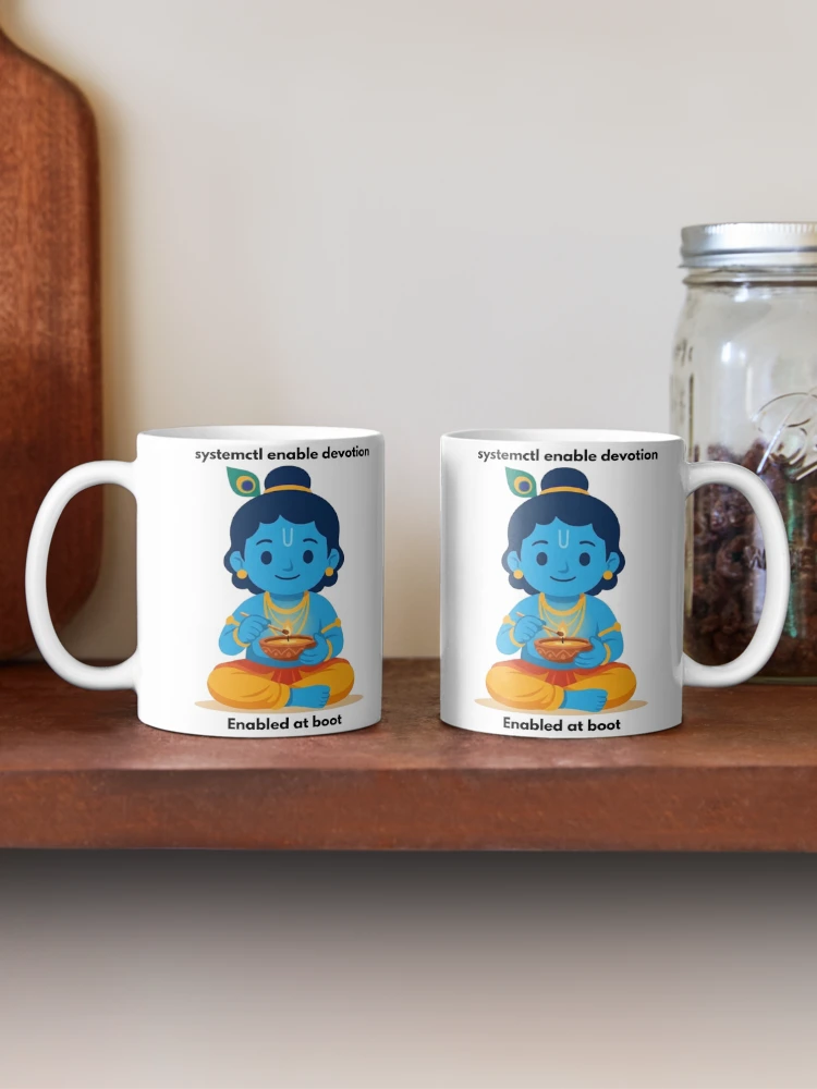 Thumbnail 2 of 6, Coffee Mug, systemctl enable devotion | Linux Developer Sticker | Tech Humor designed and sold by BhaktiByte.
